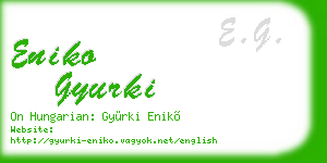 eniko gyurki business card